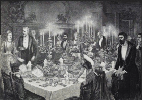 Victorian Dinner Table